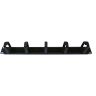 19" 1U Brush & Ring Cable Management Bar
