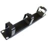10" 1U Brush & Ring Cable Management Bar