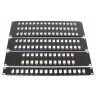 19" 2U 32 Port Keystone Patch Panel Frame