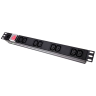 19" 1U 8-Way IEC C13 Horizontal PDU – Fused, Detachable Input
