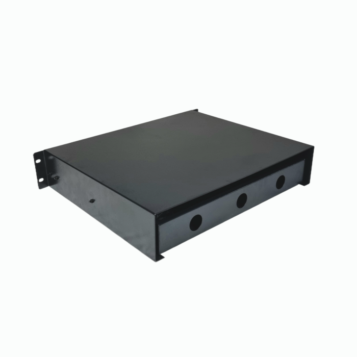 19" 2U Lockable Rack Drawer – 370 mm Deep