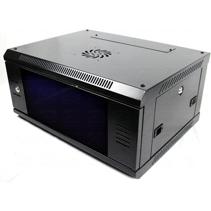 6U 450mm Deep 19" P Series Data Cabinet - Black - Ready Assembled