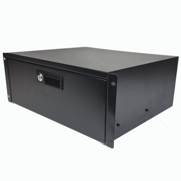 19" 4U Lockable Rack Drawer – 370 mm Deep
