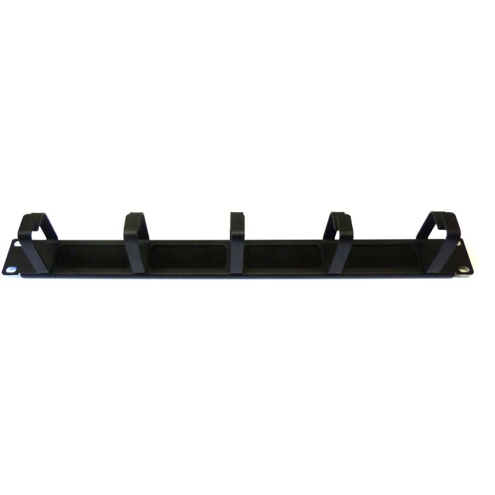 19" 1U Brush & Ring Cable Management Bar