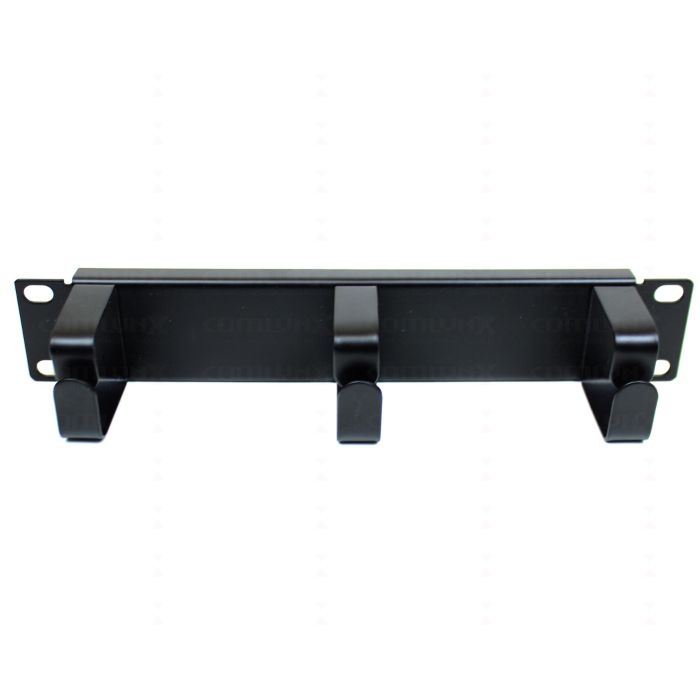10" 1U 3 Ring Cable Management Bar