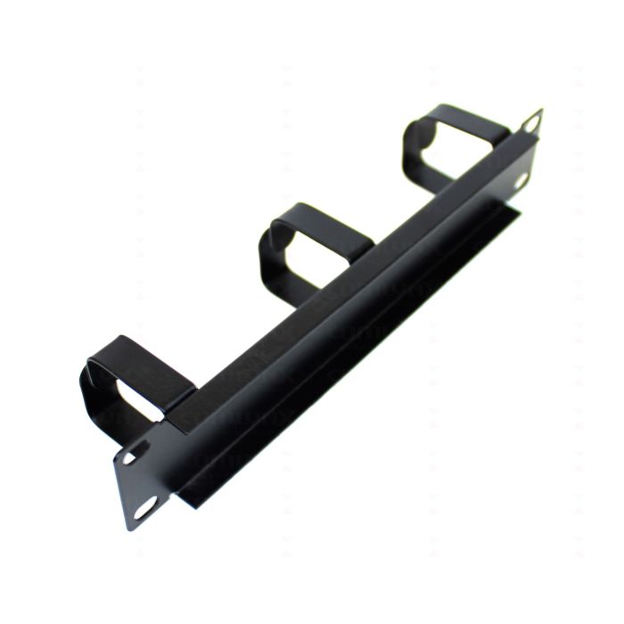 10" 1U 3 Ring Cable Management Bar
