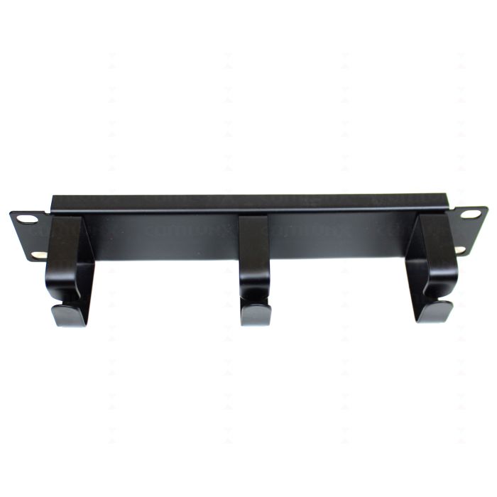 10" 1U 3 Ring Cable Management Bar