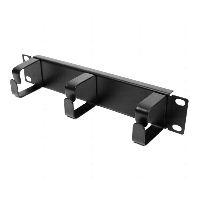 10" 1U 3 Ring Cable Management Bar
