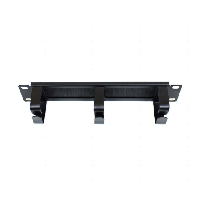 10" 1U Brush & Ring Cable Management Bar