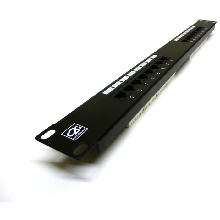 19" 1U 16 Port Cat5e Patch Panel