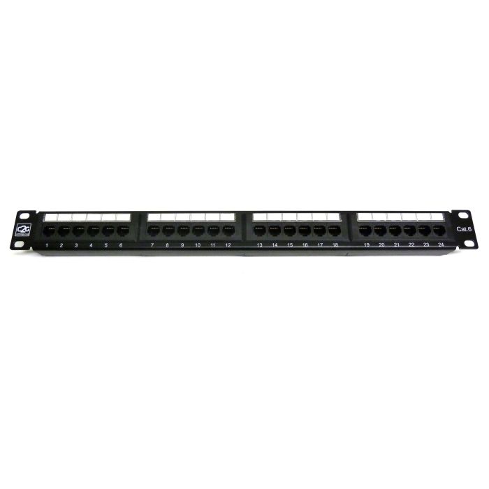 19" 1U 24 Port Cat6 Patch Panel