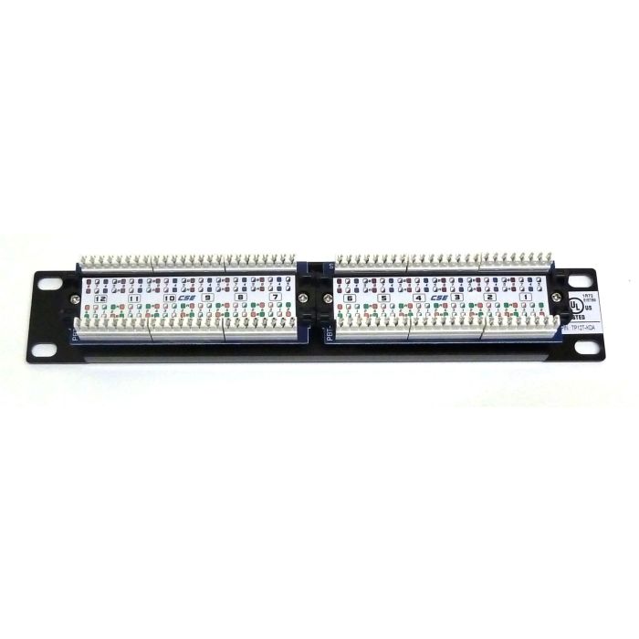 10" 1U 12 Port Cat5e Patch Panel