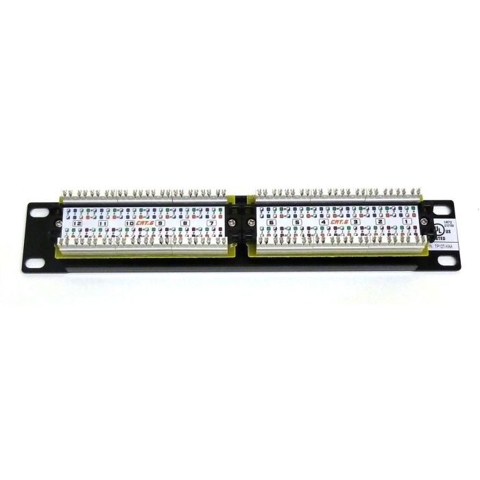 10" 1U 12 Port Cat6 Patch Panel