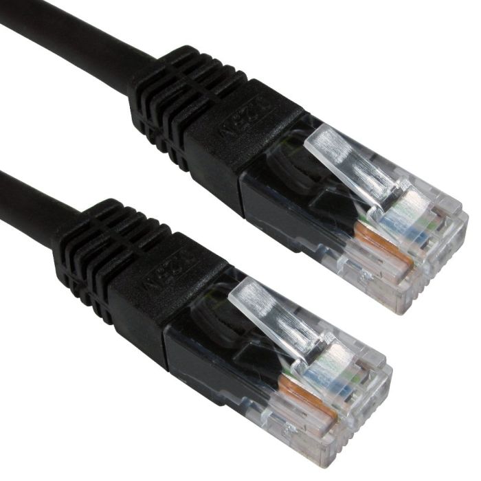100m black Cat 6 external patch lead