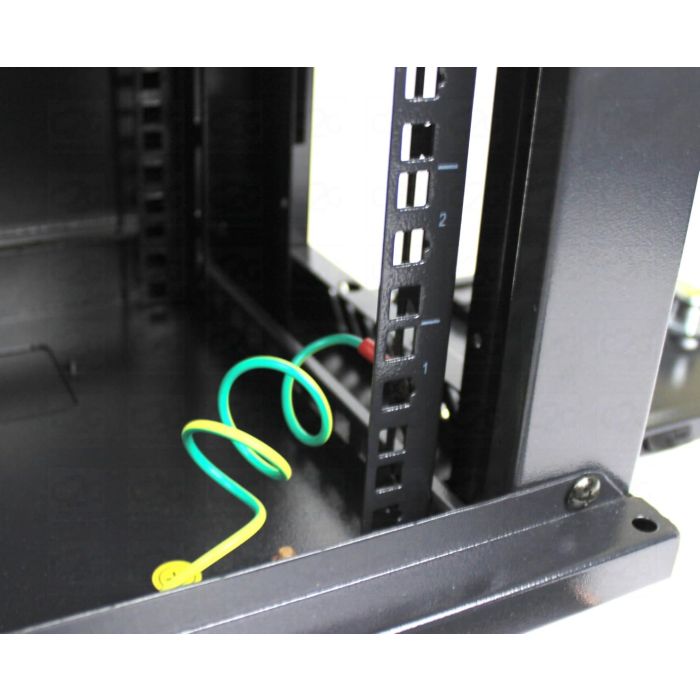 15U 450mm Deep 19" P Series Data Cabinet - Black - Flat Packed