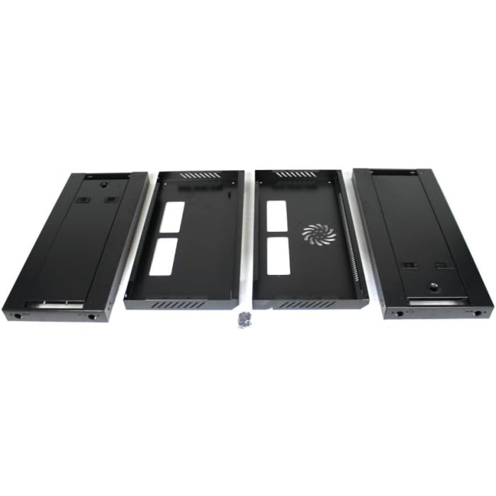 15U 450mm Deep 19" P Series Data Cabinet - Black - Flat Packed
