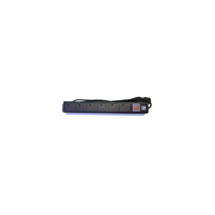 19" 6 Way Vertical IEC C13 PDU