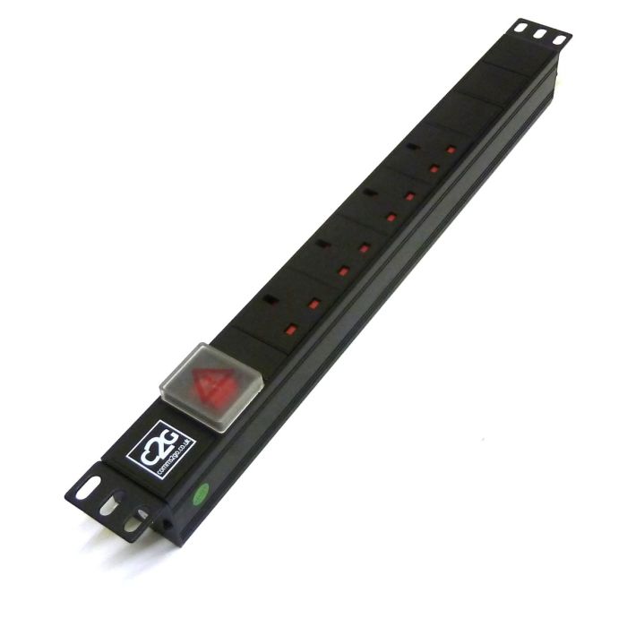 19" 1U 4-Way UK Horizontal PDU