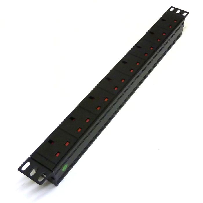 19" 1U 8-Way UK Horizontal PDU