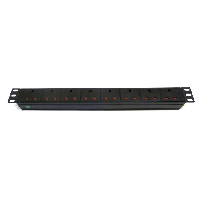 19" 1U 8-Way UK Horizontal PDU