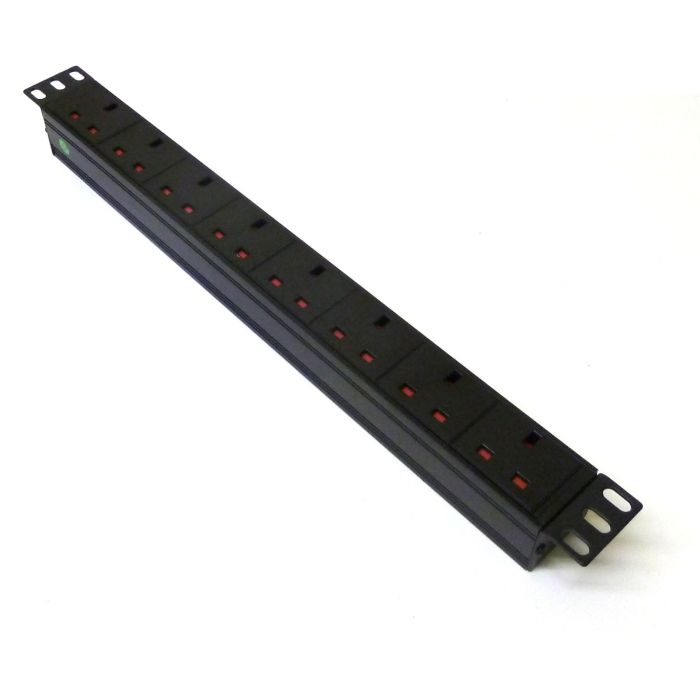 19" 1U 8-Way UK Horizontal PDU
