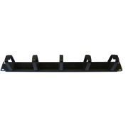 19" 1U Brush & Ring Cable Management Bar