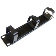 10" 1U Brush & Ring Cable Management Bar