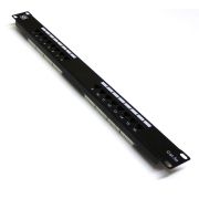 19" 1U 16 Port Cat5e Patch Panel