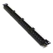19" 1U 24 Port Cat5e Patch Panel