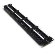 19" 2U 48 Port Cat5e Patch Panel