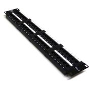19" 2U 48 Port Cat6 Patch Panel