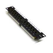 10" 1U 12 Port Cat6 Patch Panel