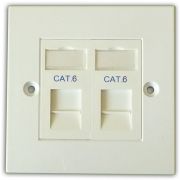 Cat6 2-Way Data Outlet Kit