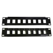 10" 1U 8 Port Keystone Patch Panel Frame