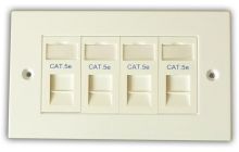 Cat5e 4-Way Data Outlet Kit