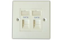 Cat6 2-Way Data Outlet Kit