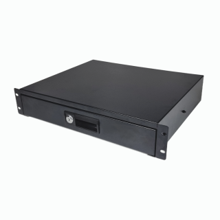 19" 1U Lockable Rack Drawer – 200 mm Deep