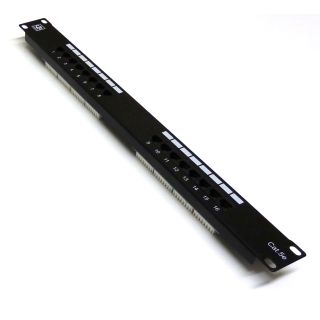 19" 1U 16 Port Cat6 Patch Panel