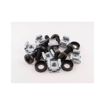 M6 Standard Rack Fixing Pack – Black – 10 Sets
