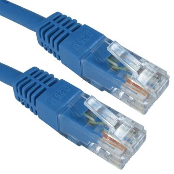1m Blue Cat6 U/UTP Copper Patch Lead