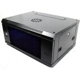 6U 550mm Deep 19" P Series Data Cabinet - Black - Flat Packed