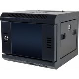 4U 300mm Deep 10" P Series Miniline Data Cabinet - Black - Ready Assembled