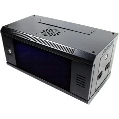 6U 300mm Deep 19" P Series Data Cabinet - Black - Ready Assembled