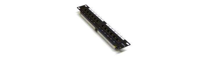 10" 1U 12 Port Cat6 Patch Panel