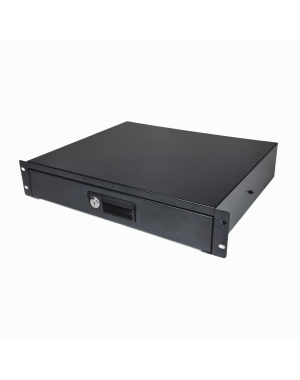 19" 2U Lockable Rack Drawer – 200 mm Deep