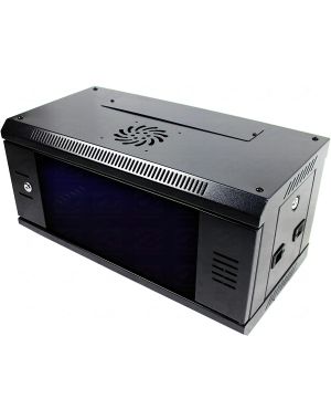 6U 300mm Deep 19" P Series Data Cabinet - Black - Ready Assembled