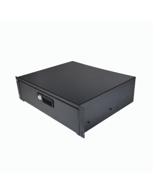 19" 3U Lockable Rack Drawer – 370 mm Deep