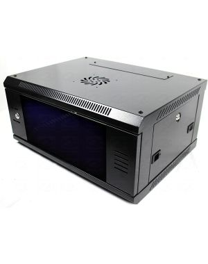 6U 550mm Deep 19" P Series Data Cabinet - Black - Flat Packed