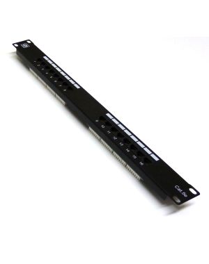 19" 1U 16 Port Cat6 Patch Panel