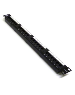 19" 1U 24 Port Cat6 Patch Panel